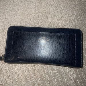 Navy coach Wallet. Slightly used.